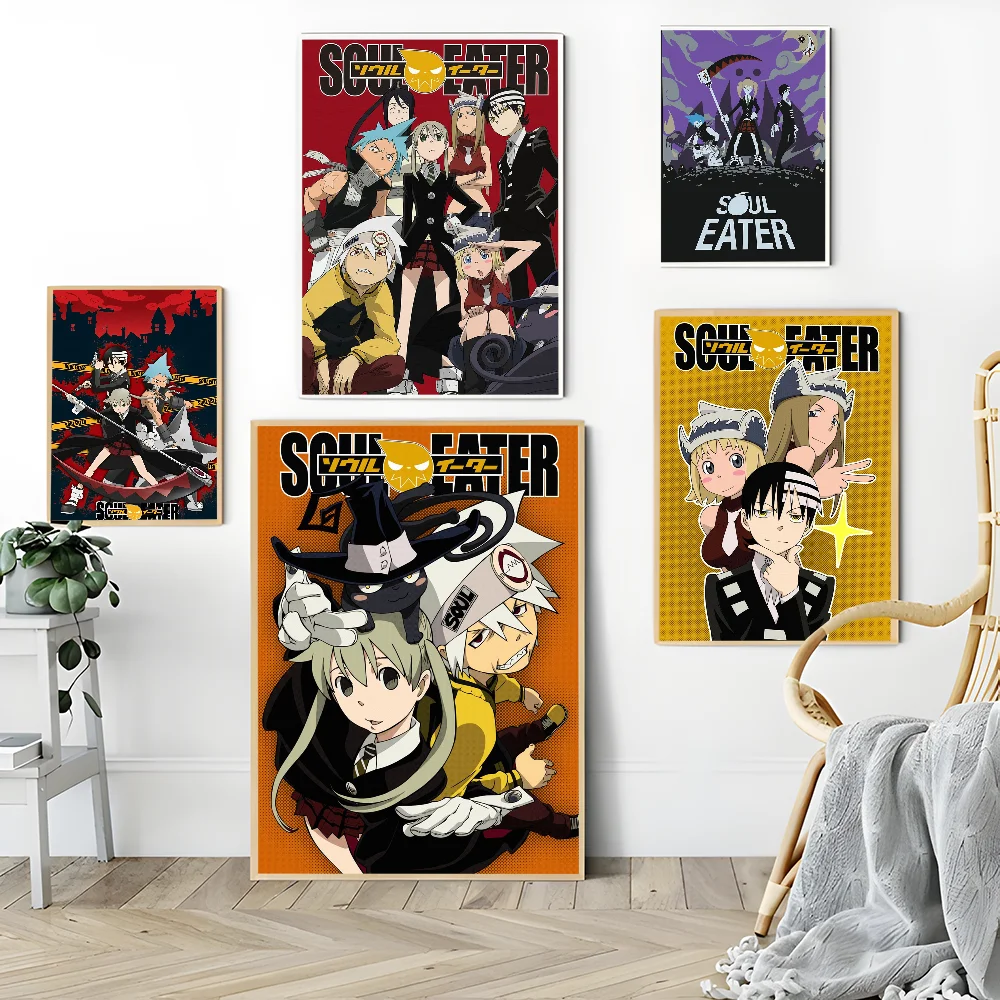 Classic Anime Soul Eater Anime Posters Sticky Whitepaper Sticker DIY Room Bar Cafe Kawaii Room Decor Classic Anime Soul Eater Anime Posters Sticky Whitepaper Sticker DIY Room Bar Cafe Kawaii Room Decor
